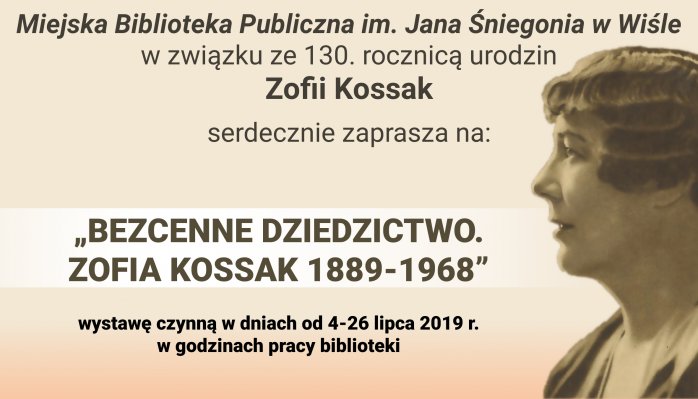 Plakat wystawy o Zofii Kossak